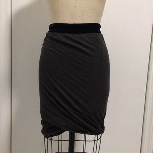 T by Alexander Wang Jersey Wrap Skirt